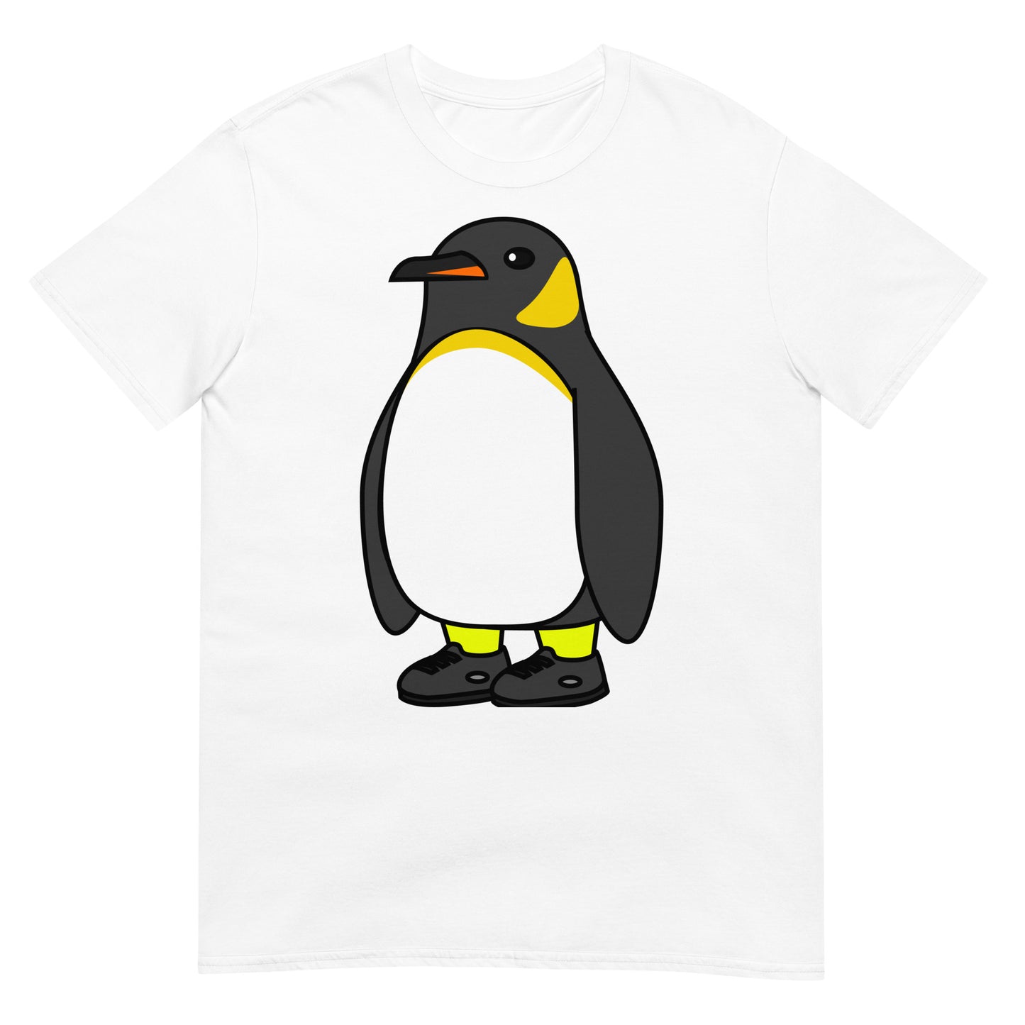 Rocket Pengwin Cartoon Main Character Energy Tee (White)